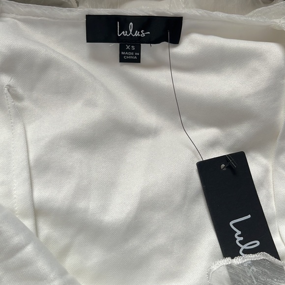 Lulu’s Ruffles White dress 👗 - Picture 11 of 14